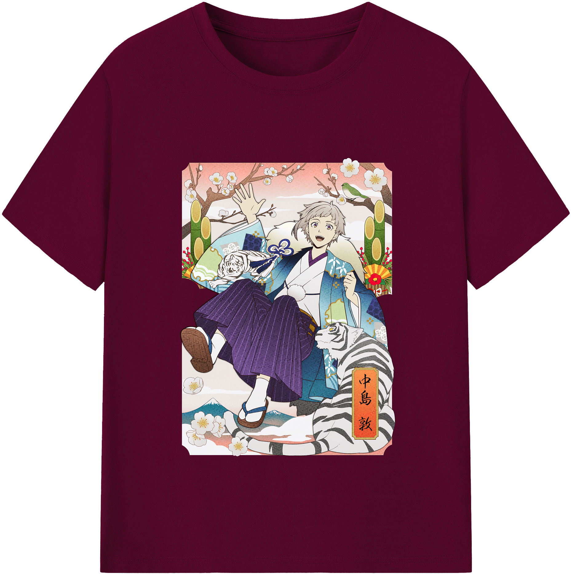 （画像用） 文豪ストレイドッグス Bungo Stray Dogs レディースカジュアルプリントTシャツ（綿100％）